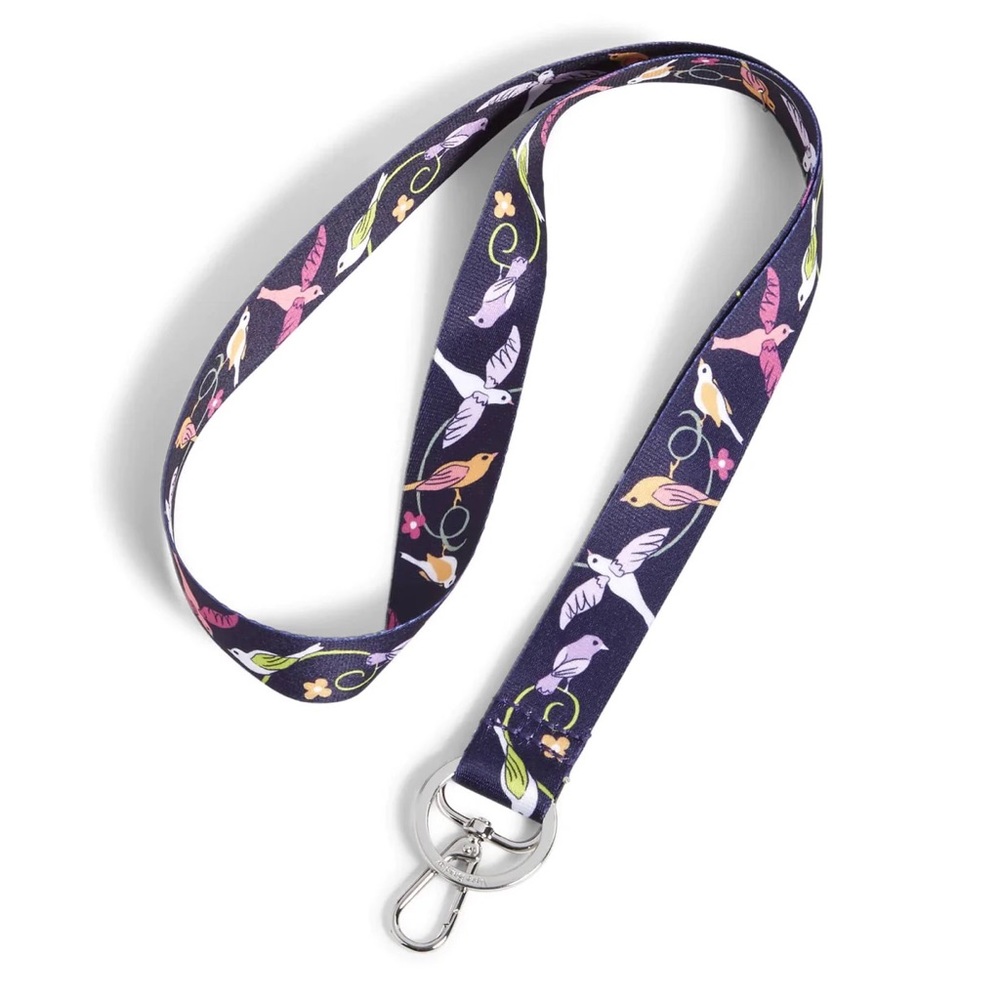 Vera Bradley nwt French ditsy bird Wide Lanyard